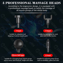 Load image into Gallery viewer, Newest 8000r/min Deep Vibration Massager Sports Recovery Fascia Fitness Exercise Muscle Pain Relief Massager Deep Vibration