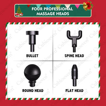 Load image into Gallery viewer, Christmas Gift Holiday Gift Cubicseven® Newest 6 Levels Adjustable 8000R/MIN Santa Claus Handheld Massage Gun, Ultra-Quiet Powerful Cordless Deep Tissue Muscle Massager,The Best Christmas Gift for Family and Friends