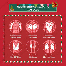 Load image into Gallery viewer, Christmas Gift Holiday Gift Cubicseven® Newest 6 Levels Adjustable 8000R/MIN Santa Claus Handheld Massage Gun, Ultra-Quiet Powerful Cordless Deep Tissue Muscle Massager,The Best Christmas Gift for Family and Friends