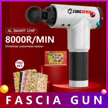 Load image into Gallery viewer, Christmas Gift Holiday Gift Cubicseven® Newest 6 Levels Adjustable 8000R/MIN Santa Claus Handheld Massage Gun, Ultra-Quiet Powerful Cordless Deep Tissue Muscle Massager,The Best Christmas Gift for Family and Friends