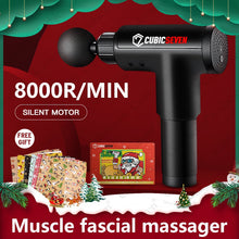 Load image into Gallery viewer, Christmas Gift Holiday Gift Cubicseven® Newest 6 Levels Adjustable 8000R/MIN Santa Claus Handheld Massage Gun, Ultra-Quiet Powerful Cordless Deep Tissue Muscle Massager,The Best Christmas Gift for Family and Friends