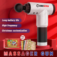 Load image into Gallery viewer, Christmas Gift Holiday Gift Cubicseven® Newest 6 Levels Adjustable 8000R/MIN Santa Claus Handheld Massage Gun, Ultra-Quiet Powerful Cordless Deep Tissue Muscle Massager，The Best Christmas Gift for Family and Friends
