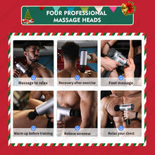 Load image into Gallery viewer, Christmas Gift Holiday Gift Cubicseven® Newest 6 Levels Adjustable 8000R/MIN Santa Claus Handheld Massage Gun, Ultra-Quiet Powerful Cordless Deep Tissue Muscle Massager，The Best Christmas Gift for Family and Friends
